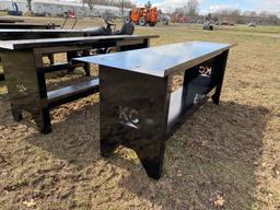 NEW STEEL WORK BENCH, 90''