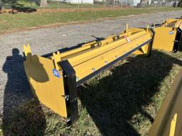 NEW SNOW PUSHER, 10', SKID STEER MOUNT