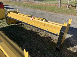 NEW SNOW PUSHER, 10', SKID STEER MOUNT