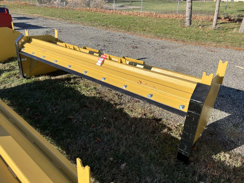 NEW SNOW PUSHER, 10', SKID STEER MOUNT