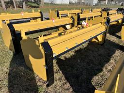 NEW SNOW PUSHER, 8', SKID STEER MOUNT