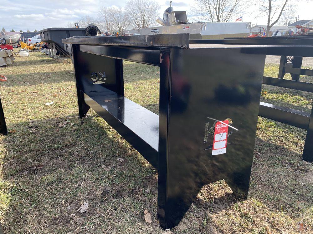 NEW STEEL WORK BENCH, 90''