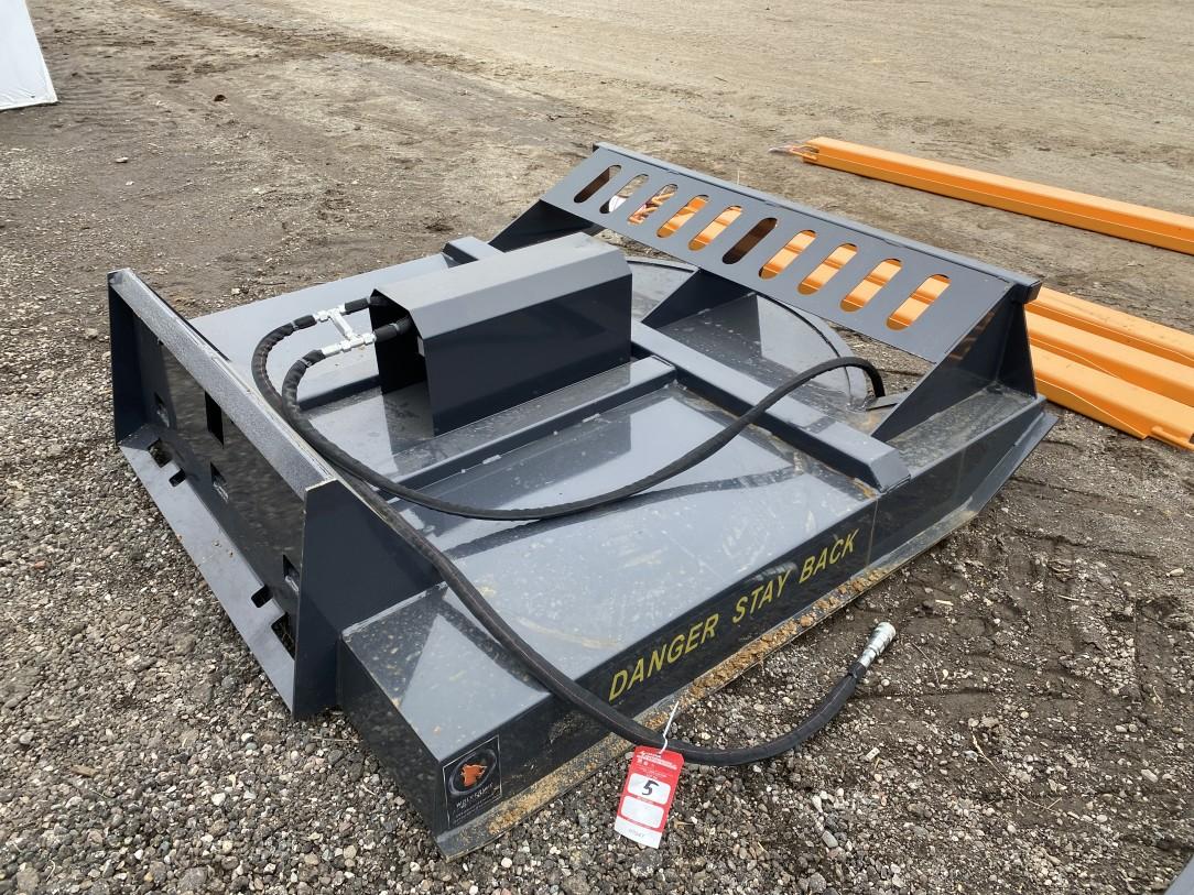 NEW WOLVERINE 72'' BRUSH CUTTER, MODEL BC-13-72W, SKID STEER QUICK ATTACH