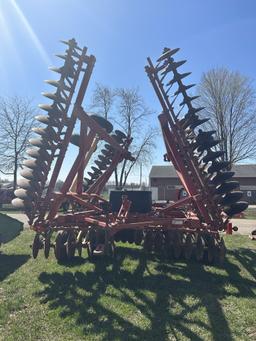 2005 KRAUSE 4995-34WR DISC, 34', HYDRAULIC WING FOLD, REAR HITCH & HYD, S/N: 1569 06/05