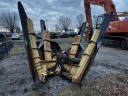 TREE SPADE, SKID STEER MOUNT, 44'', WILL NEED SOME NEW HYDRAULIC HOSES