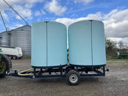 AG SPRAY SINGLE AXLE NURSE TRAILER WITH (2) 3000 GALLON POLLY TANKS