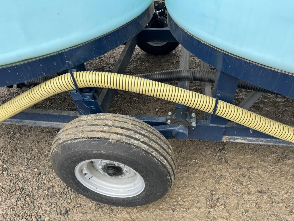 AG SPRAY SINGLE AXLE NURSE TRAILER WITH (2) 3000 GALLON POLLY TANKS