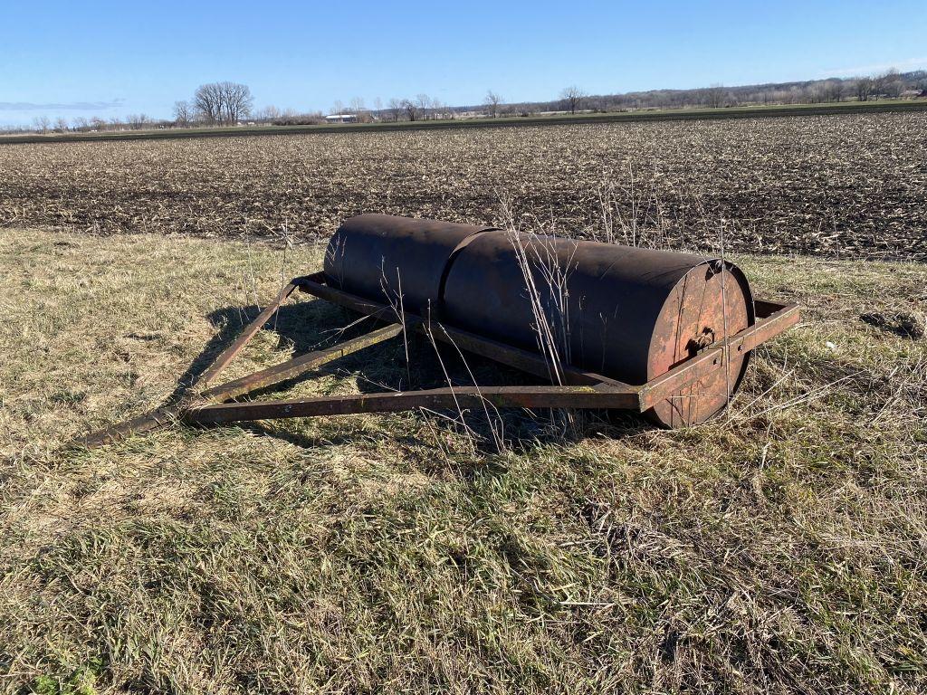 DRUM ROLLER, 11' WIDE, 3' DIAMETER X 1/4'' THICK STEEL DRUMS