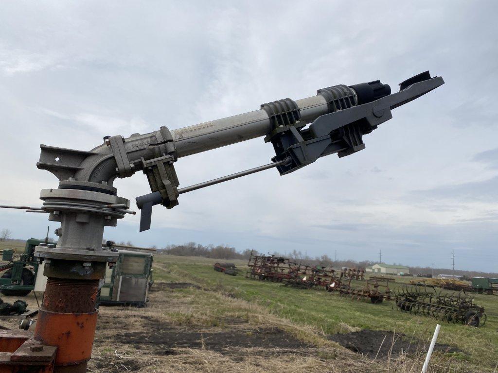 STATIONARY SPRINKER GUN ON A WAGON, TWIN 202 SPRINKLER