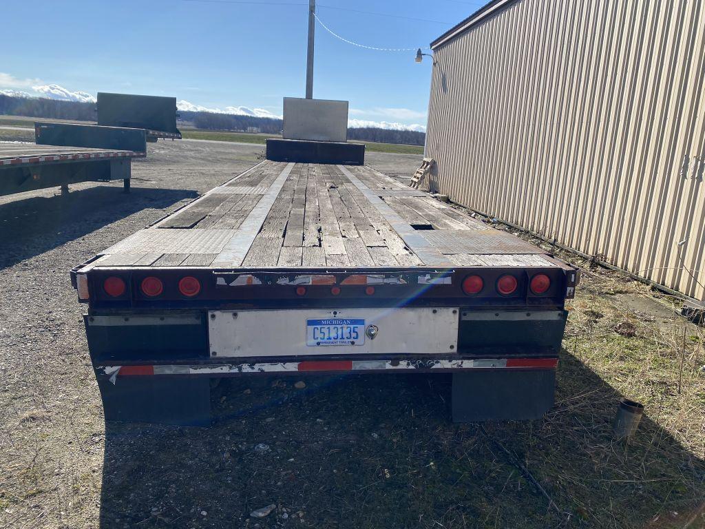 1996 WABASH TANDEM SPREAD AXLE DROP DECK TRAILER, TANDEM AXLE, SPREAD AXLE, 48', 11' UPPER DECK, 37'