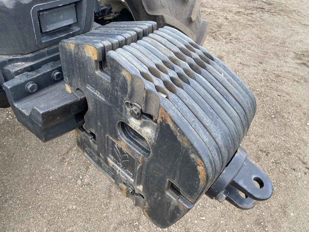 NEW HOLLAND T6030 PLUS TRACTOR, 4WD, 3PT, PTO, 4 REMOTES, 10 FRONT WEIGHTS, 20.8R38 REAR DUALS, 16.9