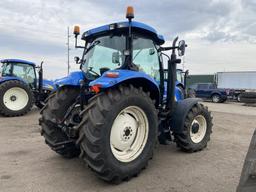 NEW HOLLAND T6030 PLUS TRACTOR, 4WD, 3PT, PTO, 4 REMOTES, 10 FRONT WEIGHTS, 20.8R38 REAR DUALS, 16.9