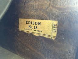EDISON DISC PHONOGRAPH PLAYER AND RECORDS