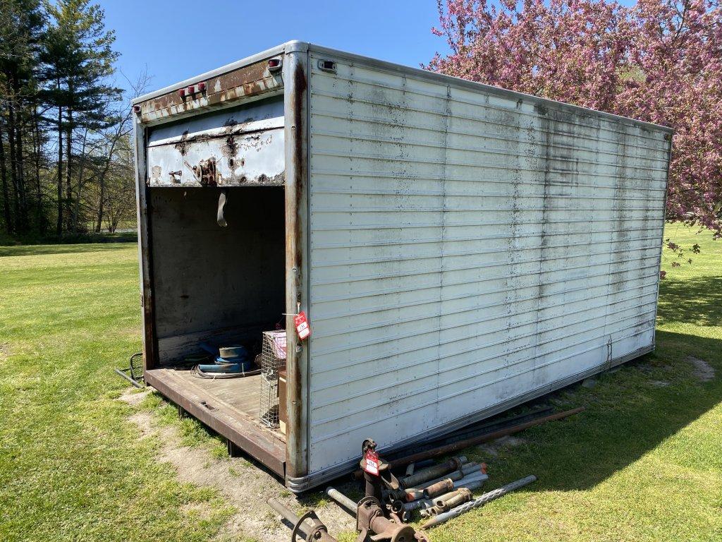 BOX TRUCK BOX STORAGE UNIT, 16' X 8' X 8'