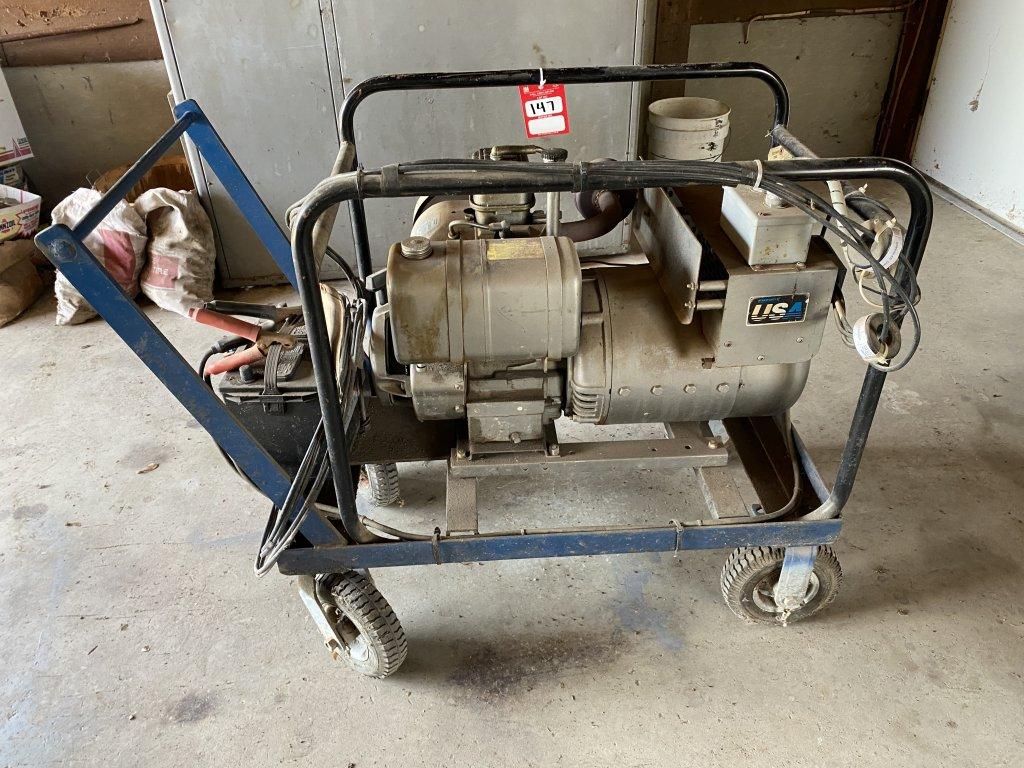 PORTABLE GENERATOR, TECUMSEH GAS ENGINE, 9000 WATT, SINGLE PHASE