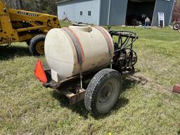 TOWABLE SPRAYER WITH WISCONSIN GAS ENGINE, 110-GALLON POLY TANK