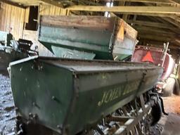 JOHN DEERE VAN BRUNT GRAIN DRILL, 11-HOLE, 80'' WIDE, 3 SEED BOXES