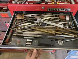 CRAFTSMAN TOOL BOXES (2), WITH ASSORTED TOOLS