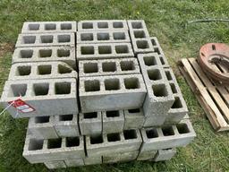 CINDER BLOCKS, 15-1/5'' X 5-1/2'' X 7-1/2'', APPROX. (60)