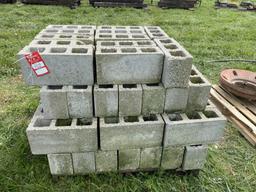 CINDER BLOCKS, 15-1/5'' X 5-1/2'' X 7-1/2'', APPROX. (60)