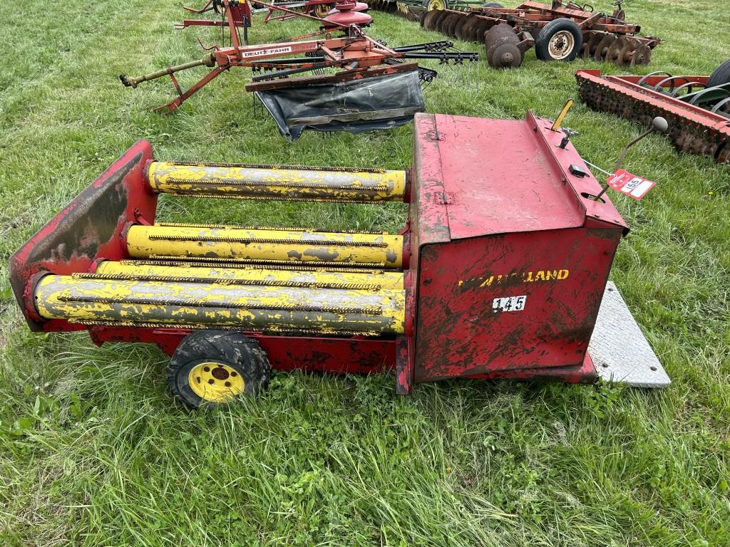 BALE WRAPPER, CUSTOM BUILT, HONDA GX240 GAS ENGINE, RUNS/WORKS, HYDROSTATIC DRIVE & STEERING, 4' X 4