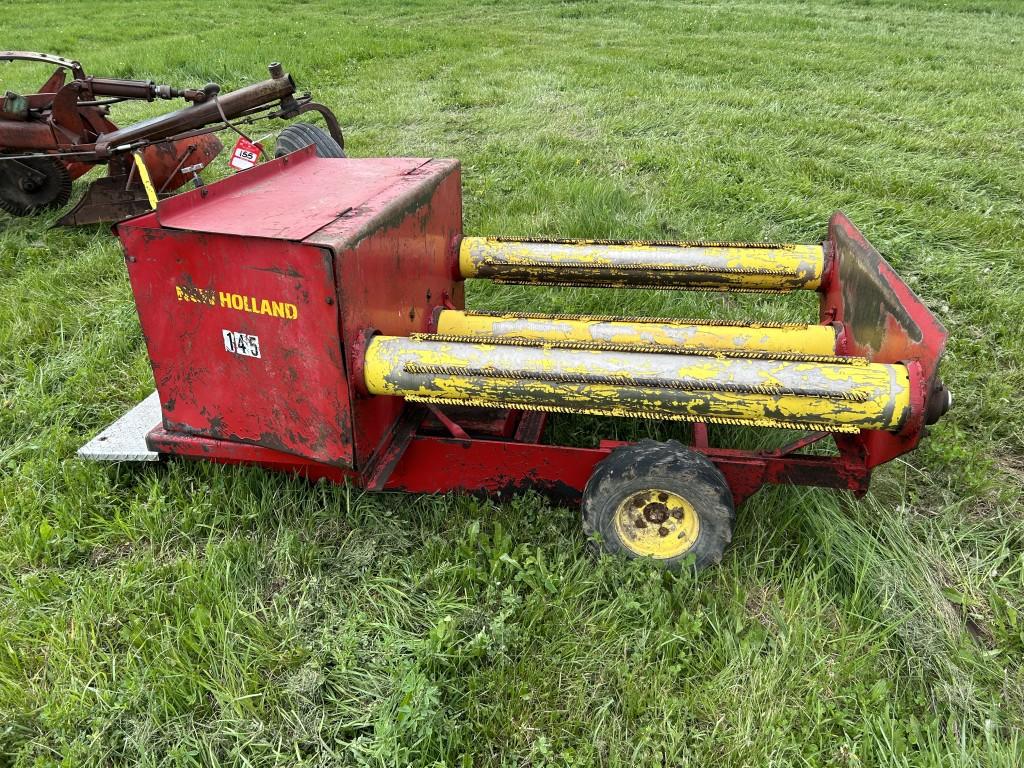 BALE WRAPPER, CUSTOM BUILT, HONDA GX240 GAS ENGINE, RUNS/WORKS, HYDROSTATIC DRIVE & STEERING, 4' X 4