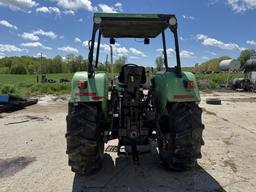 DEUTZ 6275 TRACTOR, 4WD, CANOPY, 3PT, NO TOP LINK, 540 PTO, 2-REMOTES, (12) FRONT WEIGHTS, 18.4-30 R