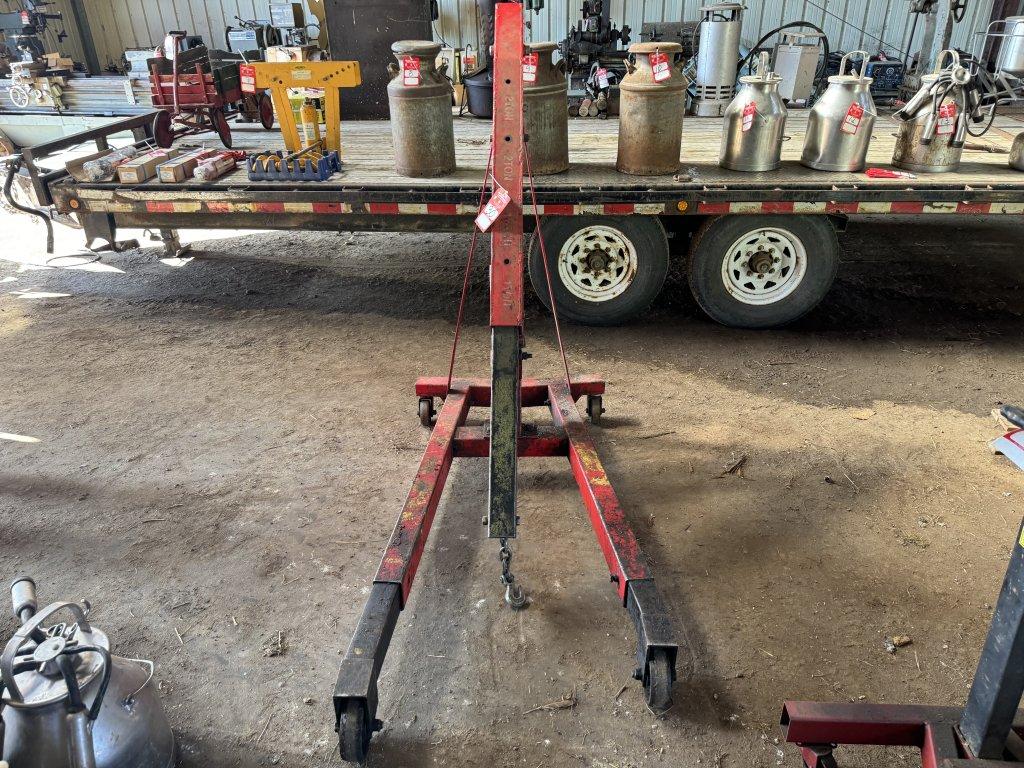 GRIP 3-TON PORTABLE SHOP CRANE