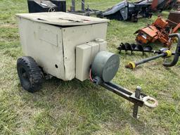 PORTABLE AIR COMPRESSOR, DEUTZ SINGLE CYLINDER ENGINE (RUNS), PINTLE HITCH