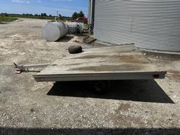 SNOWMOBILE TRAILER, SINGLE AXLE, 2'' BALL, SPARE TIRE, 100'' WIDE X 96'' LONG