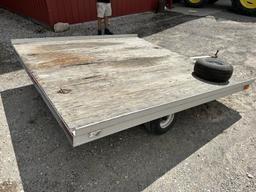 SNOWMOBILE TRAILER, SINGLE AXLE, 2'' BALL, SPARE TIRE, 100'' WIDE X 96'' LONG