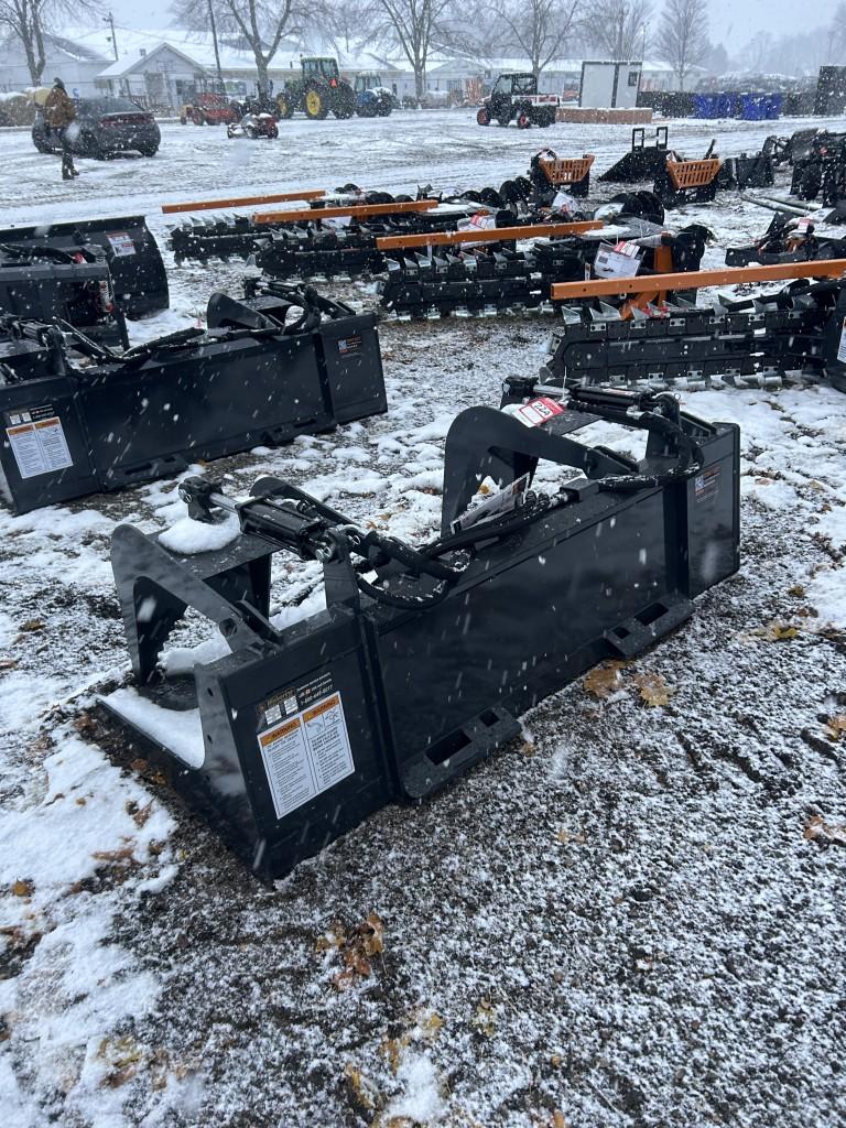 NEW WOLVERINE 72'' GRAPPLE BUCKET, SKID STEER MOUNT