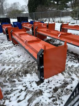 SKID STEER 10' SNOW PUSHER, BOLT ON CUTTING EDGE