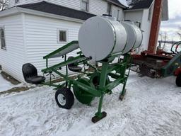 RAIN-FLOW 1670 2-ROW TRANSPLANTER, 80-GALLON POLY TANKS, S/N: 2519