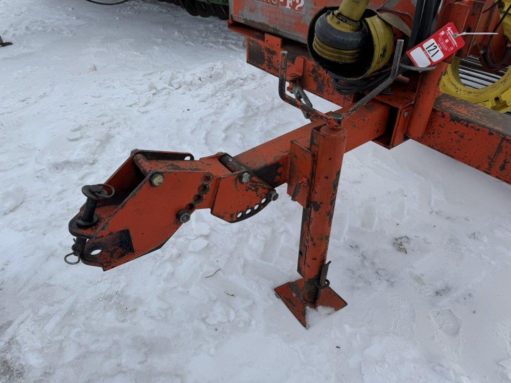 1990 AMAC F2 CARROT HARVESTER, 6' WIDE, SIDE FOLDING AUGER, PULL TYPE, PTO, CHAIN CONVEYORS, S/N: 50