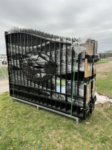 20' BI-PARTING IRON GATE, 240''