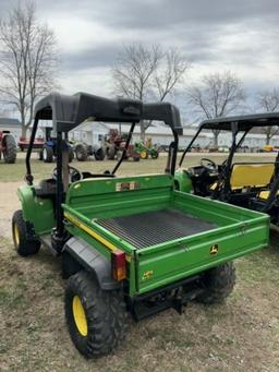 JOHN DEERE HPX GATOR UTILITY VEHICLE, 4X4, 21-HP KAWASAKI V-TWIN ENGINE, NEW ENGINE OIL AND FILTER