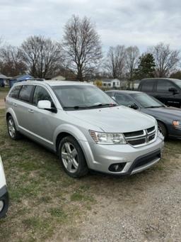 2012 DODGE JOURNEY STATION WAGON, 3.6L V6 GAS ENGINE, AUTO TRANS, PW PL, PM, AM/FM RADIO, CHECK ENGI