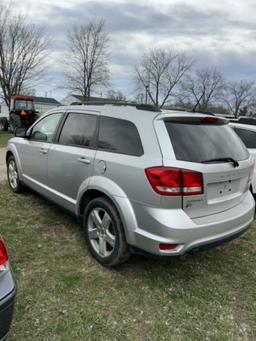 2012 DODGE JOURNEY STATION WAGON, 3.6L V6 GAS ENGINE, AUTO TRANS, PW PL, PM, AM/FM RADIO, CHECK ENGI