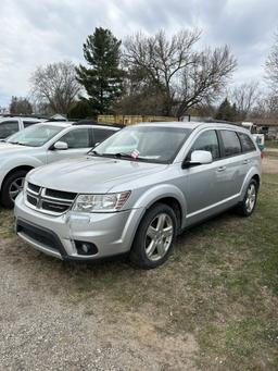 2012 DODGE JOURNEY STATION WAGON, 3.6L V6 GAS ENGINE, AUTO TRANS, PW PL, PM, AM/FM RADIO, CHECK ENGI