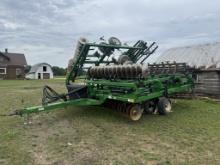 2008 Landoll Till-Oll 876-35C Field Cultivator, 35' Bi-Folding Frame, Front 20'' Disks, Cleanouts, (
