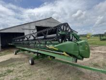 2012 John Deere 635F Grain Head, 35', HydroFlex Grain Head, S/N: H00635F720766 (7547) ~ Auction Mana