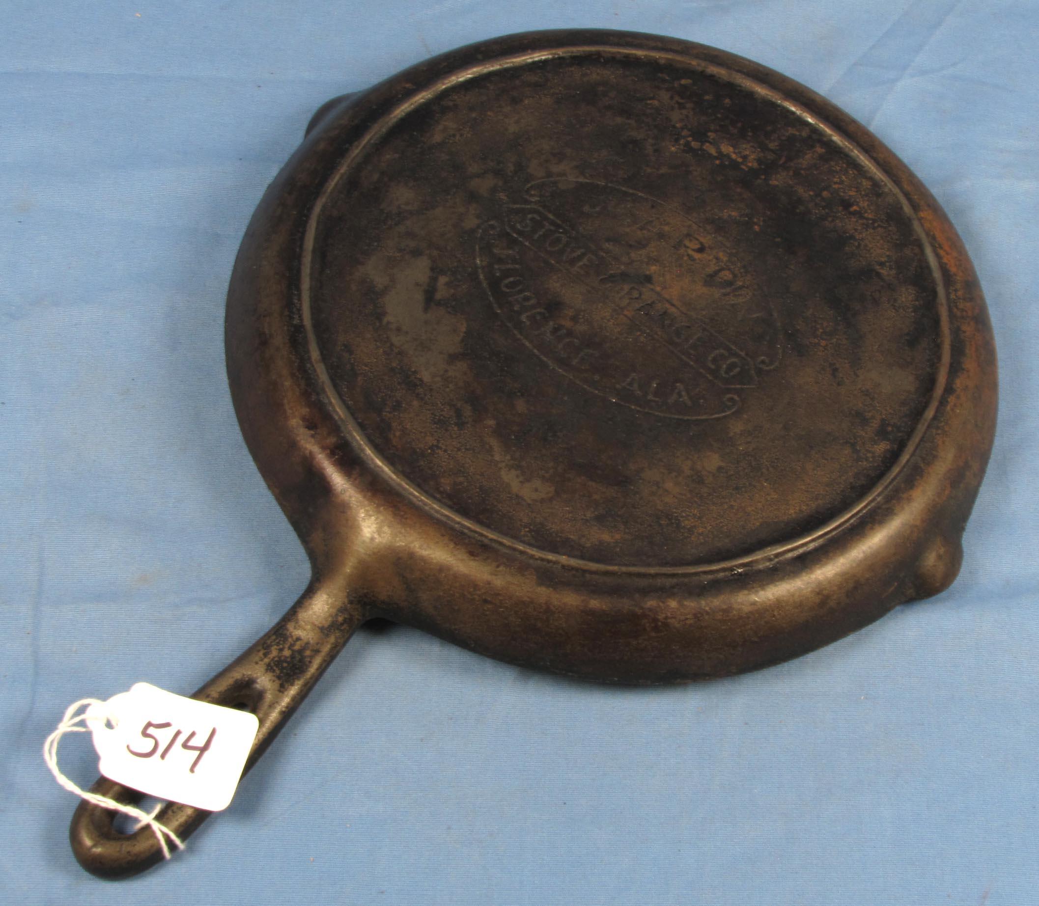 Shallow Skillet; #8; Martin Stove & Range; Hr
