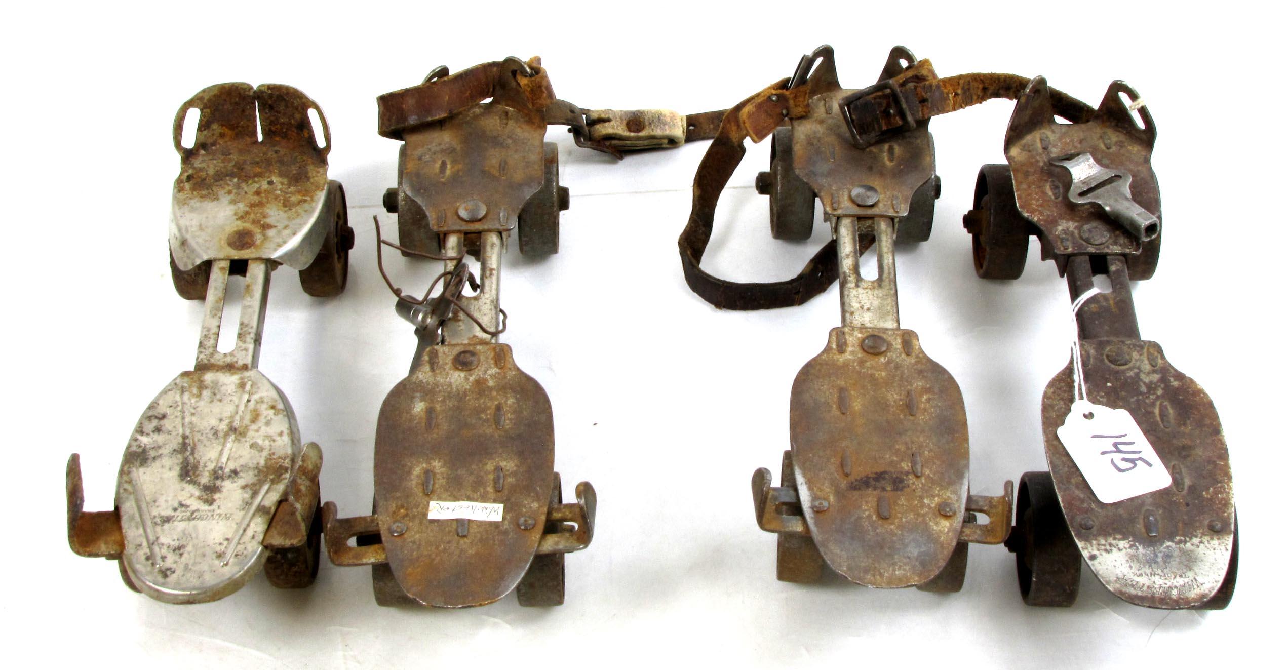 Lot Of Win. 2, Roller Skates, Roller Skates W/key
