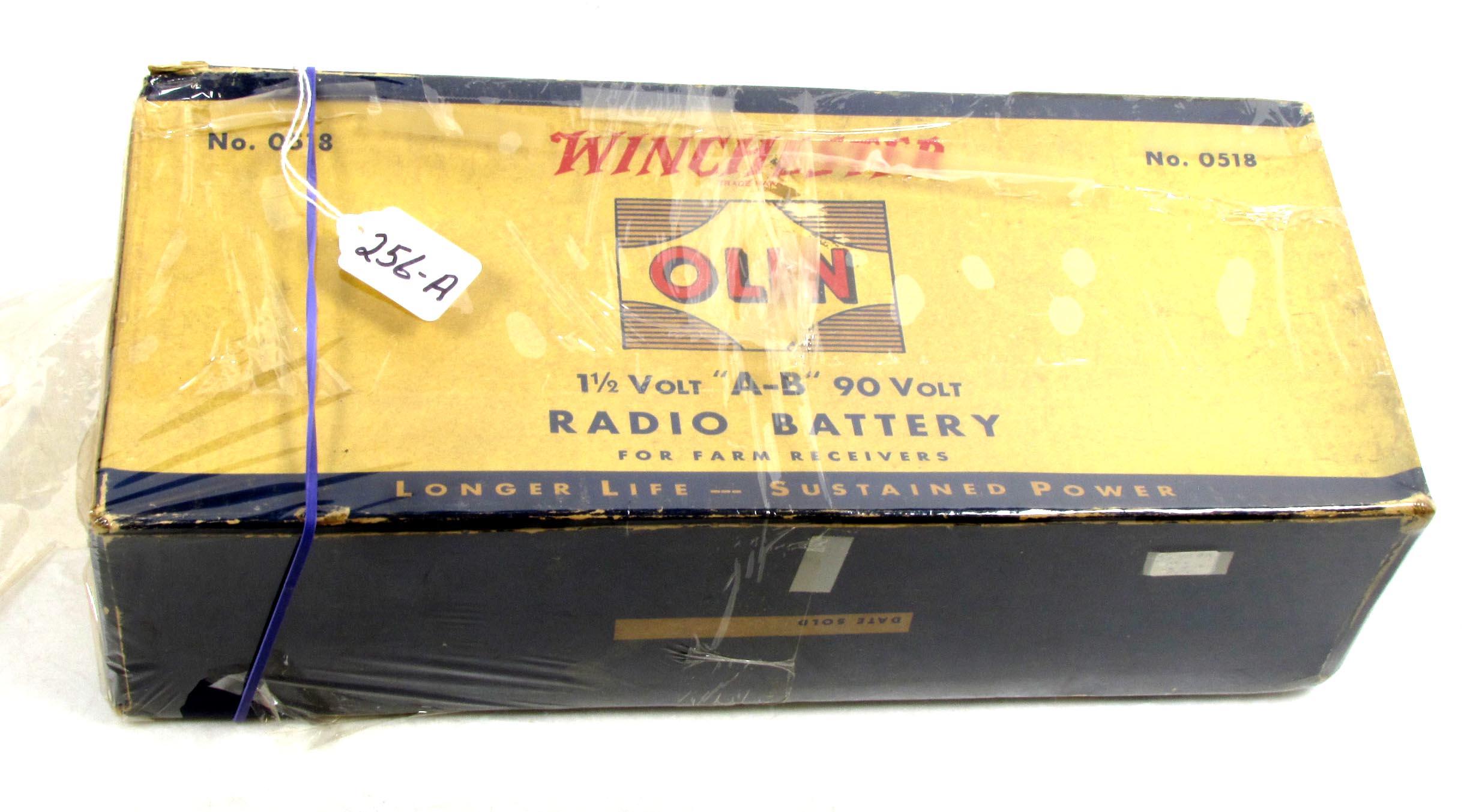 Win/olin. 1 ½ Volt "a-b" 90 Volt Radio Battery Box, No. 0518
