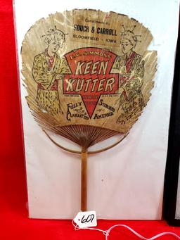 Lot Of 2; Keen Kutter Hand Fans