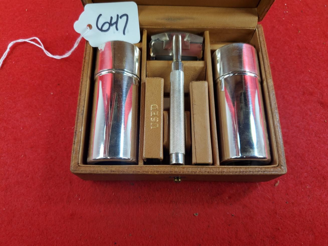 Keen Kutter Shaving Kit In Leather Case