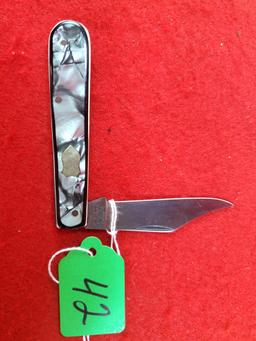 K042: Ecs Keen Kutter; One Blade; Shell Like Celluloid Handles