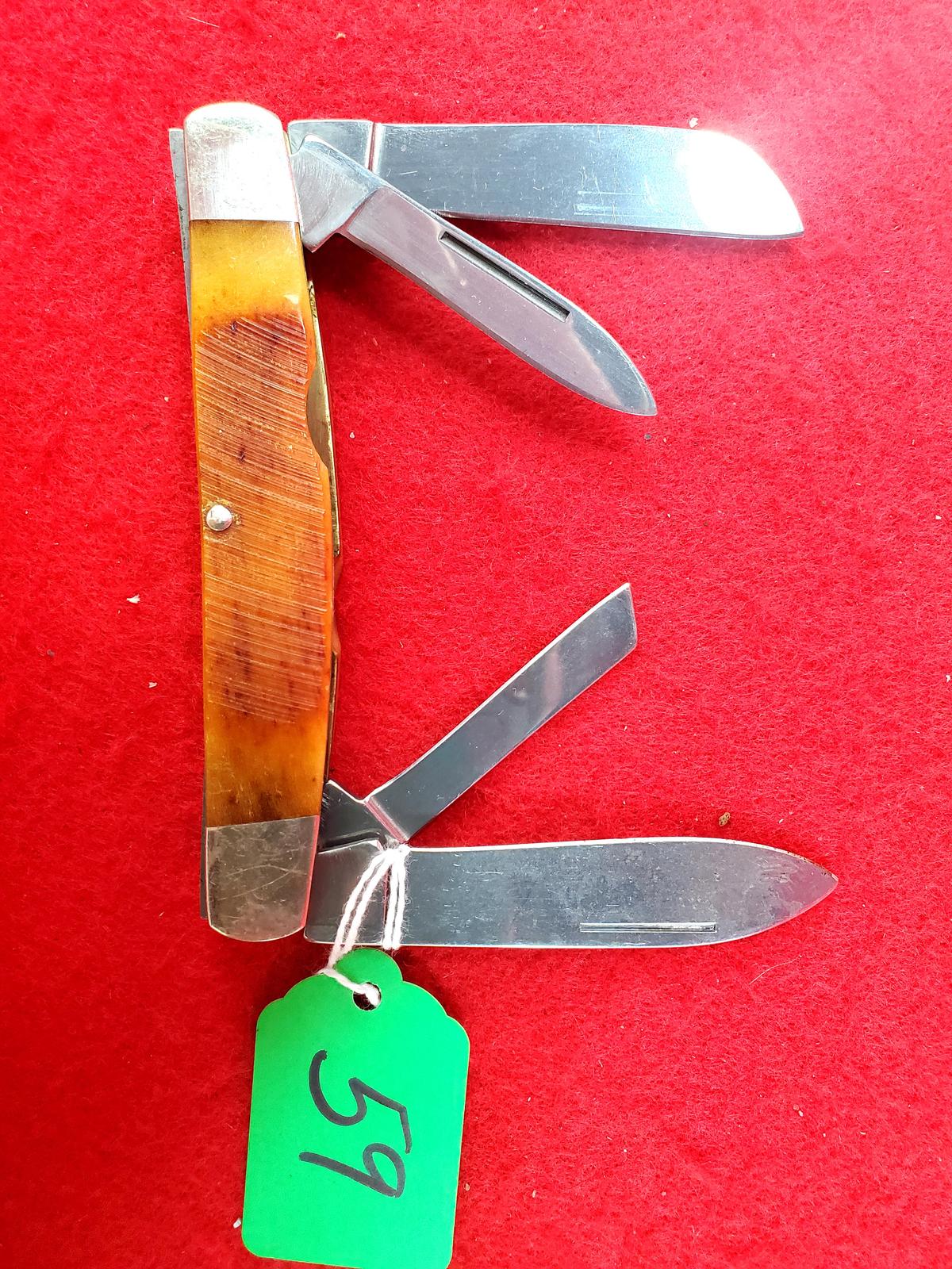 K059: Keen Kutter 2008 Classic 0144/1000; 4 Blades W/long Handles; W/kk Red Logo On Handle
