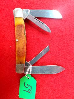 K059: Keen Kutter 2008 Classic 0144/1000; 4 Blades W/long Handles; W/kk Red Logo On Handle